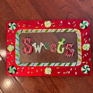 Christmas serving dish